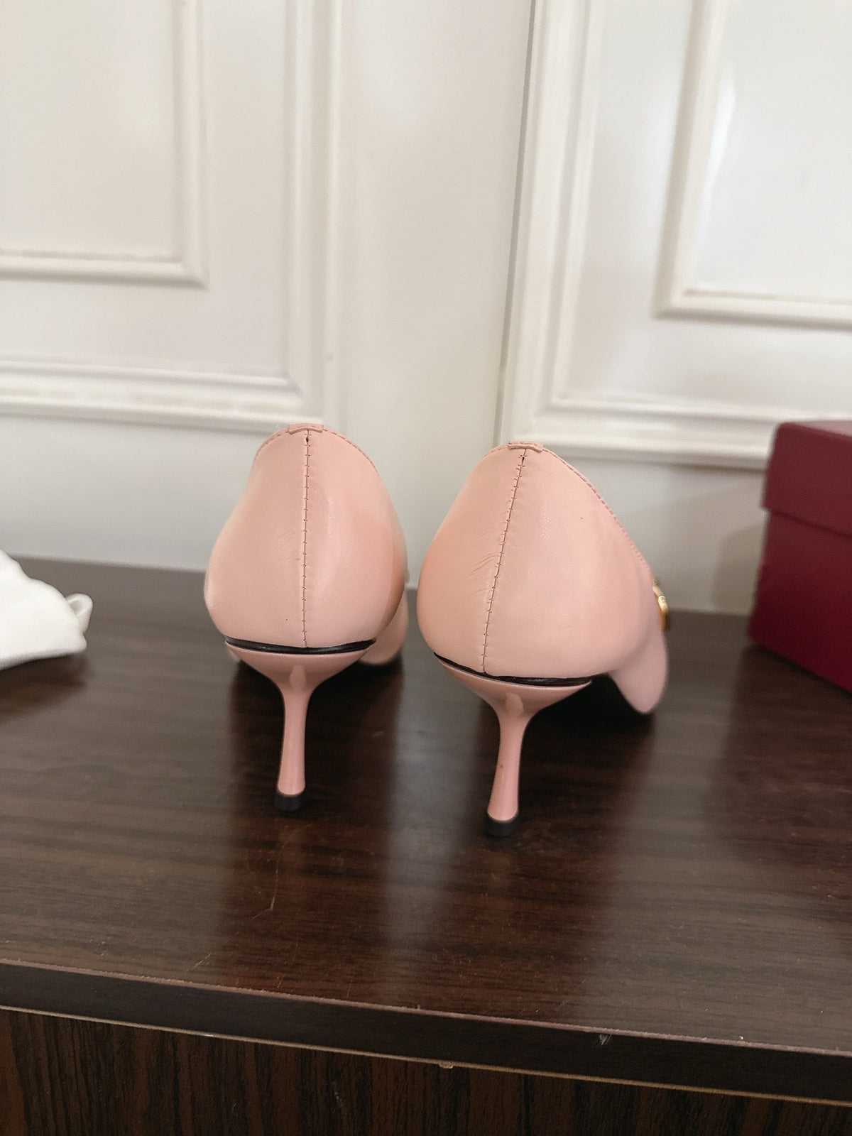 GG Boulevard Pumps 7.5cm Light Pink Leather 888851