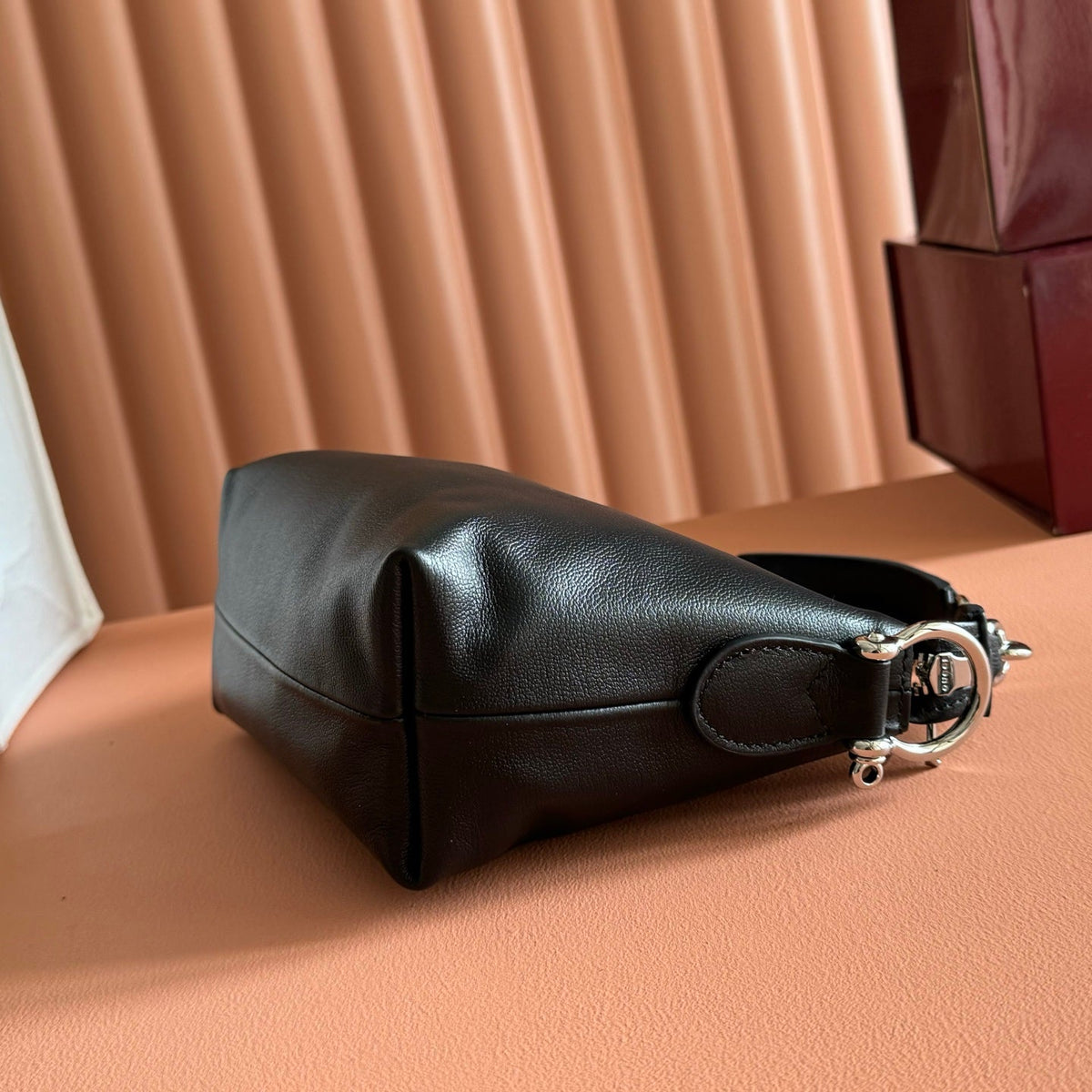 GG Brera Small Crossbody Bag Black Cowhide