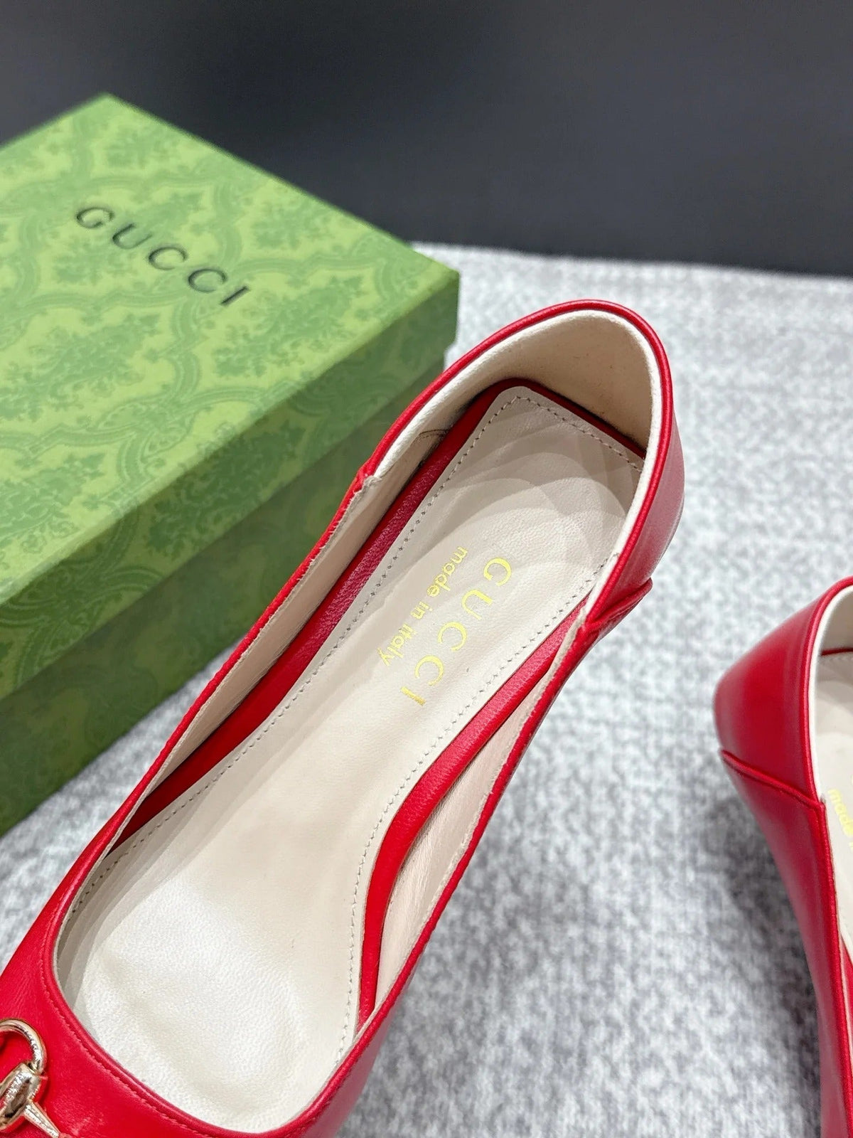 Gucci 2026 Pump 55mm Red Sheepskin
